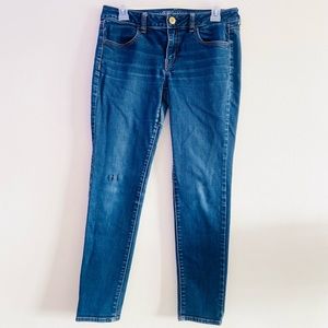 American Eagle Dark Wash Short Jeggings Size 8